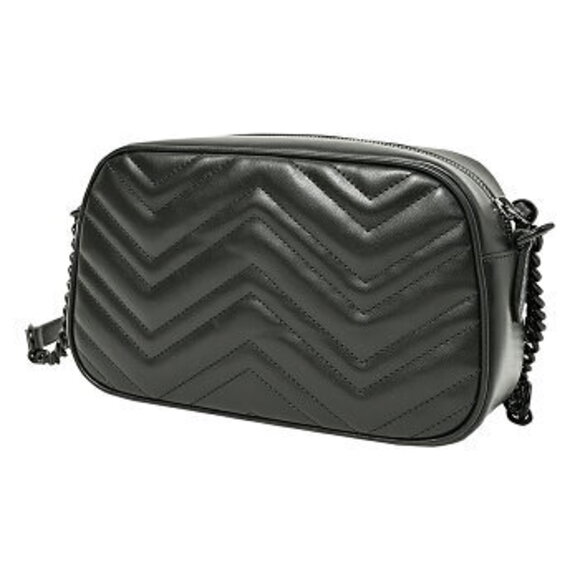 Gucci GG Marmont Shoulder Bag Chevron Quilting Double - Picture 3 of 6